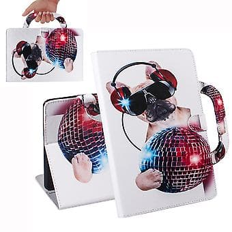 Colored Patterned Leather Case for Huawei MediaPad M5 10 White