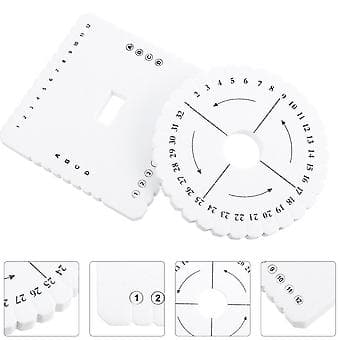 2 PCS Bracelet Bead Plate Round Disc Braiding Disc Kit Beads ( )