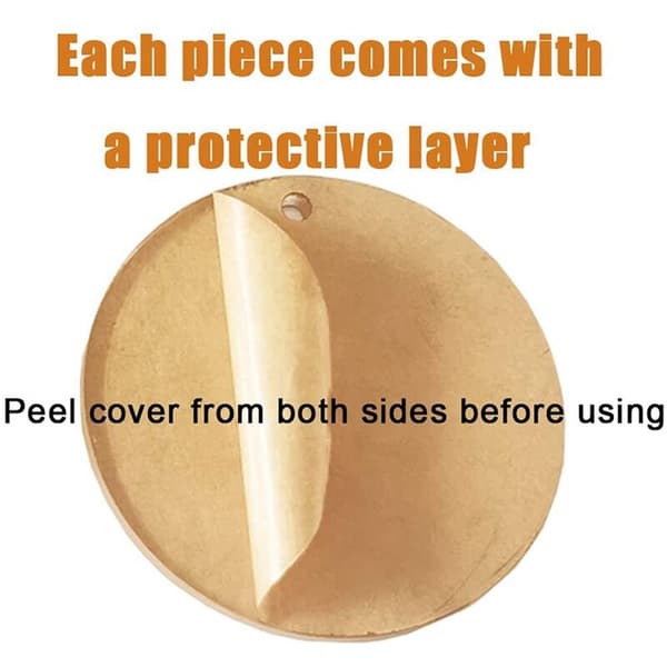 Empty Acrylic Keychains, 30 Pieces 2 Inch Diameter Round Acrylic Transparent Discs, 30 Metal Split Key Rings