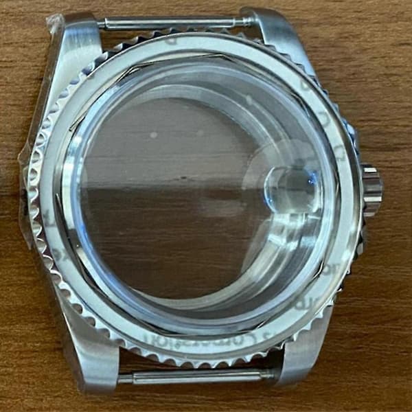 40 mm urkasse i rustfrit stål safirglasdele passer til Nh35a Nh36a urværk uden datovindue solid