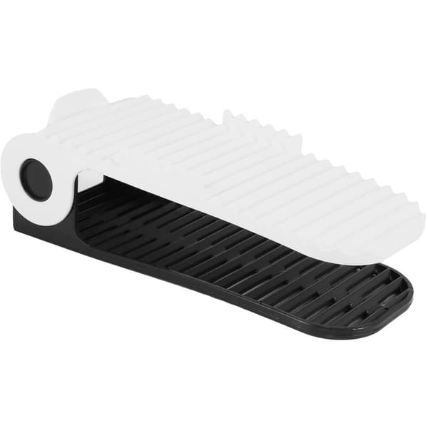 Adjustable Shoe Rack Storage Space Saving Shelf Holder (8 -White)