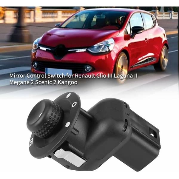 Rearview Mirror Control Button, Fydun Rearview Mirror Switch 1914 821914 Rearview Mirror Switch Control Button Rearview Mirror Adjustment Switch for Clio III