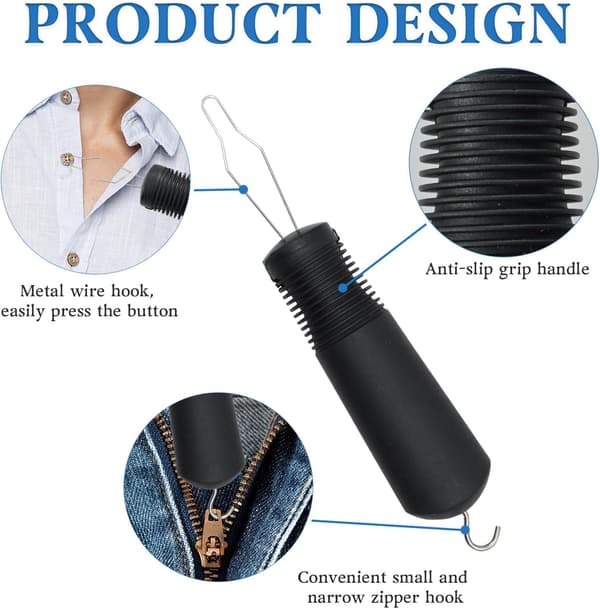 Button Hook Aid: A One-Handed Button Fastener Designed for Seniors and Individuals with Disabilities