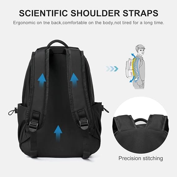 Lightweight Waterproof Backpack, Black
