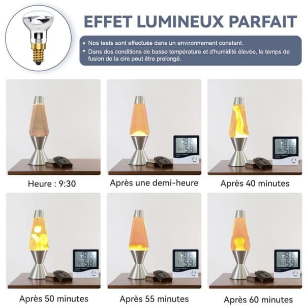 [LD]Lava Lamp 25W E14 R39 Warm White Reflector Bulb SES Small Edison Screw Bulb Spotlight (4-pack) NPTERBL