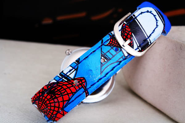 Lasten Spiderman-kvartsikello, rannekoru, sininen
