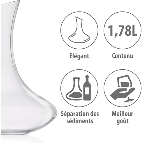 1 stk Vinkaraffel - Karaffellufter, 1,78 liter