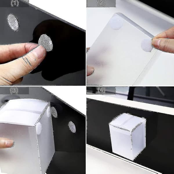 1000 pieces 10mm self-adhesive hook and loop dots, 500 pairs self-adhesive hook and loop dots (bebetter)
