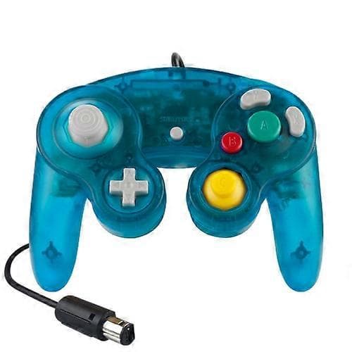 5-pack Single Point Vibrating Controller Wired Gamepad for Nintendo NGC Ink Green Ink Green