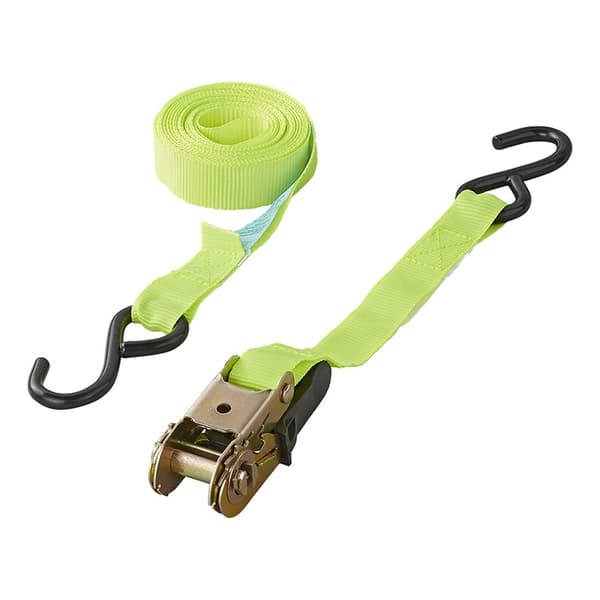Spännband med spärr + 2 krokar 5 meter - set med 2 delar