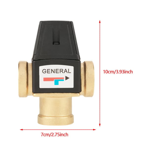 Mixing Valve Temperature Control Valve Household Thickened Automatic Shut-off for Floor Heating for Constant Temperature