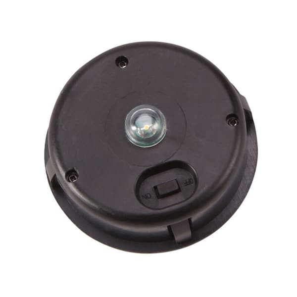 6 stk. solcelleudskiftning rund LED-lysboks solcellebatteriboks solcellebatterioplader -Ion