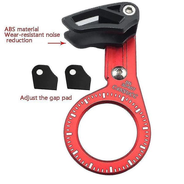 Cansucc Bicycle Chain Guide Aluminum Alloy Mount Chain For 30-40t Red