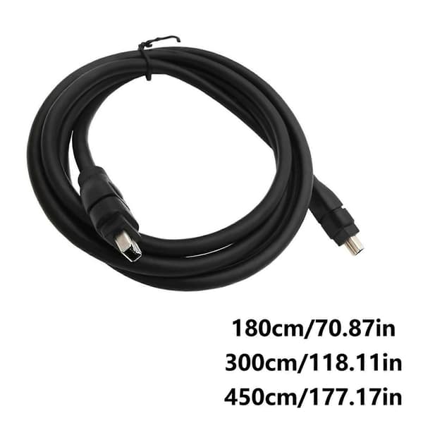 Professionelt FireWire 400 IEEE13994-kabel 4-bens stik til videokameraer og lydudstyr til bærbar computer til videokamera 3m 3m