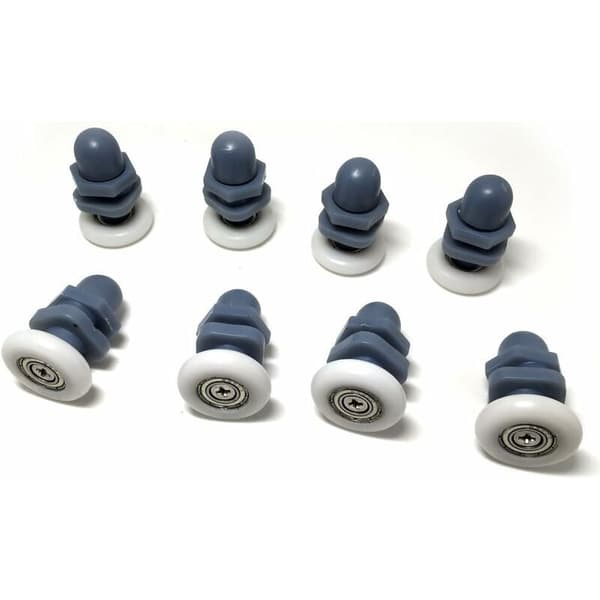 10 stk Dusjdørruller/Hjul/Trinser/Førere 20mm Diameter
