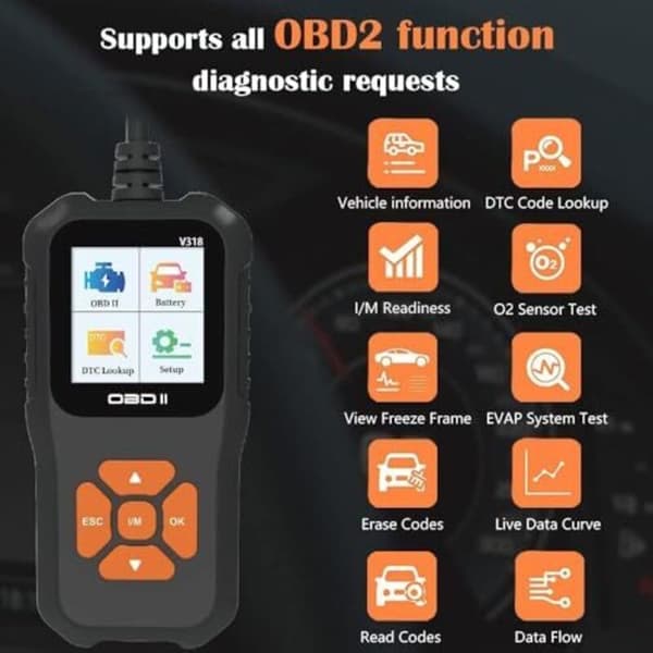 OBD2 Car Diagnostic Tool, OBD Multi-brand Car Diagnostic Tool, Professional OBDII Engine System Car Diagnostic Tool, OBD Reader Diagnostic