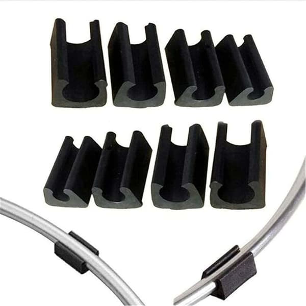 32 stk silikonmøbelfotbeskyttere, U-formede, 10 mm