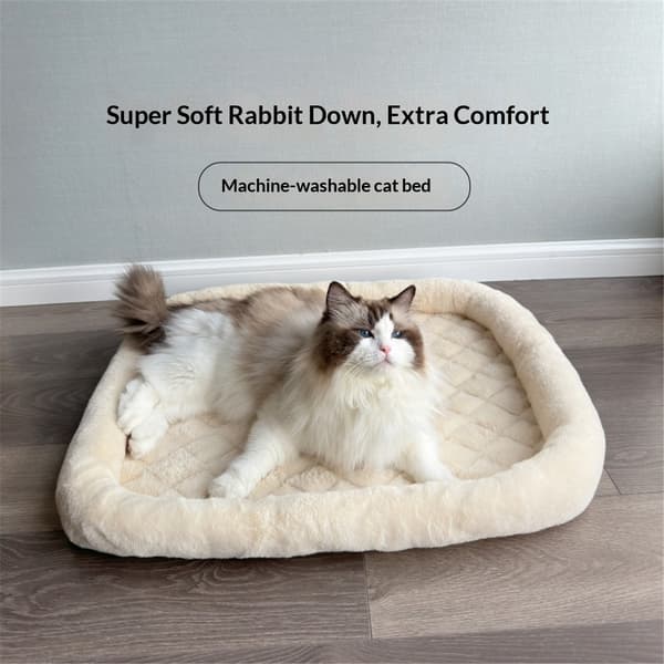 Pet Bed with Cushioning for Crate Comfort Pet Products Machine Washable Pet Bed