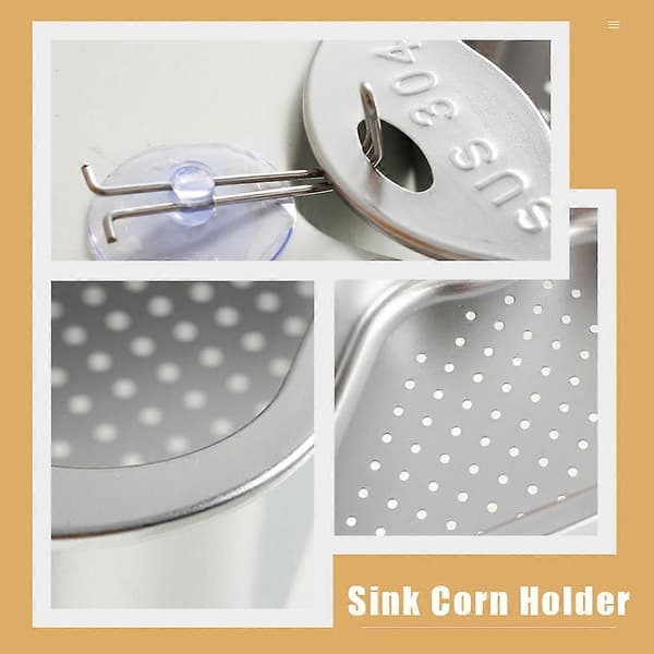 Triangular Corner Strainer Practical Sink Basket Silver