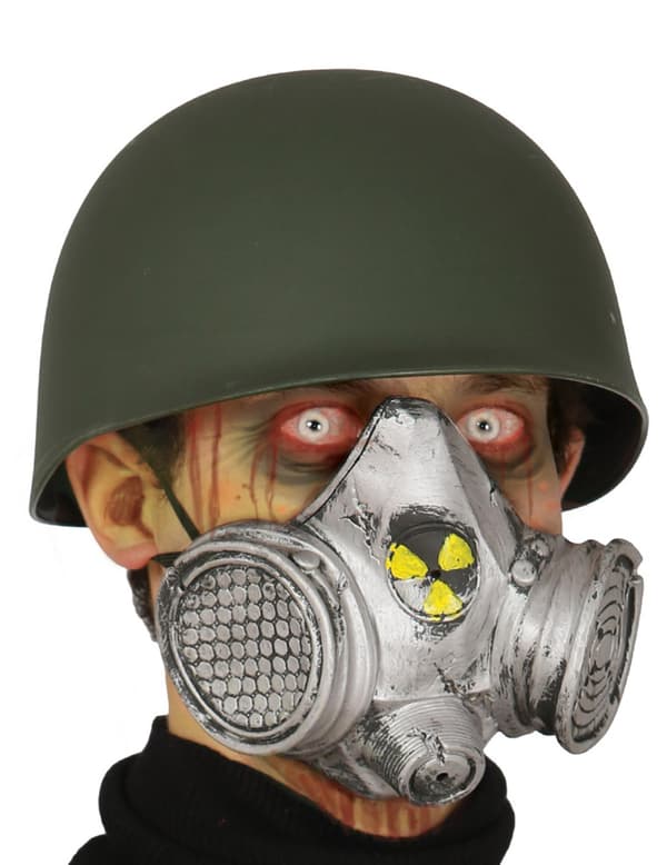 Voksen atomvåpen gassmaske