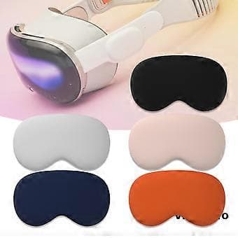 Forbedret beskyttelse med silikoneetui til Vision Pro VR-headset Ventileret design for optimal luftcirkulation orange farve (orange farve)