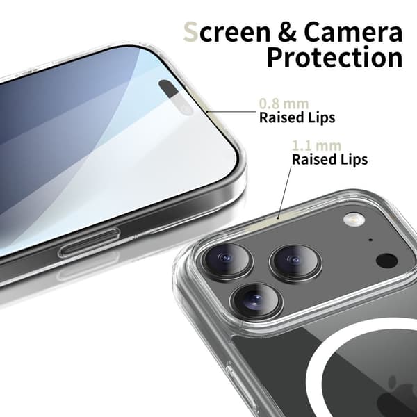 Tech-Protect iPhone 17 Pro Max Magsafe Clear Hybrid Flex Case-FX-