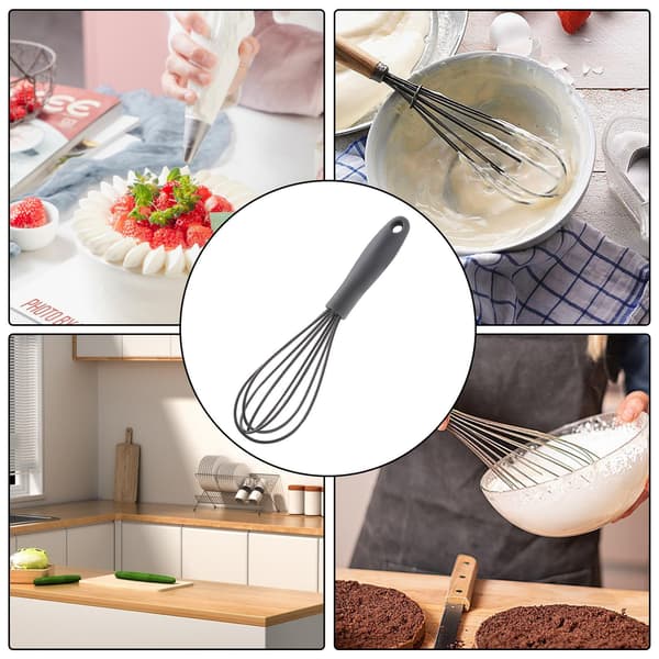 Your Silicone Egg Whisk is Durable, Handheld Whisk for Cream Foam, Non-slip Egg Beater, Silicone Egg Mixer