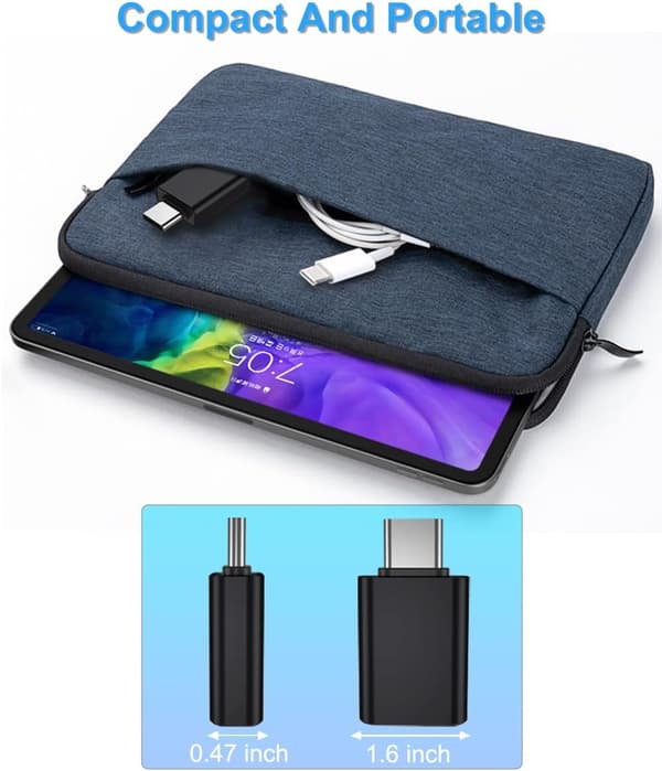 USB-C hann til USB 3.0 hunn adapter 3-pakning, Thunderbolt 3 type C
