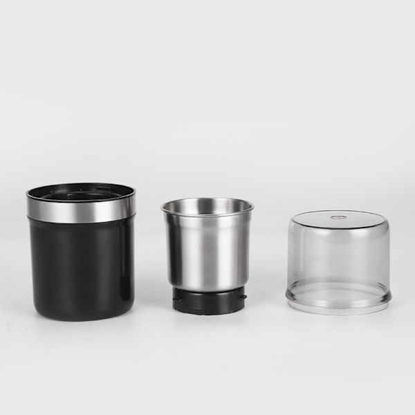 Kaffekvern - Urtekvern  Rustfritt Stål Avtakbar Skål - Elektrisk Krydderkvern for Urter, Krydder, Kaffe Bønner, Nøtter, Gr
