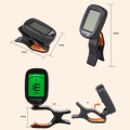 Clip-on guitar tuner