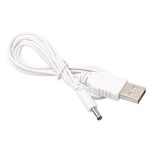 1m DC 3.5mm x 1.35mm Hunn til USB Type A Hann Adapter Strømkabel Ledning db Hvit White