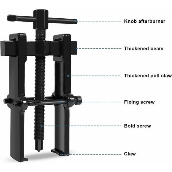 Two-jaw bearing puller - Adjustable wheel bearing puller Hand tool (3 (38×65)
