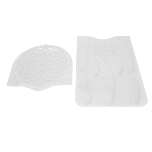 Dream Catcher Silicone Mold Easy Demoulding Soft Flexible Reusable Personalized DIY Epoxy Resin Casting Feather Pendant