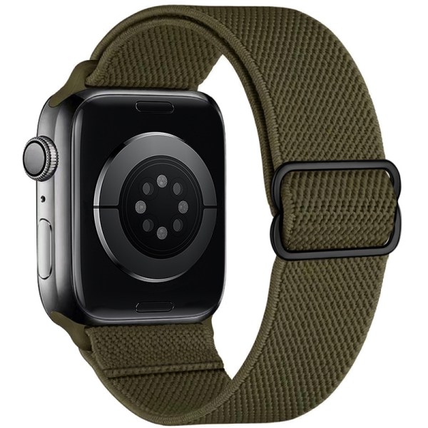 Apple Watch rem iwatch Justerbar elastisk nylon rem Grön 42/44/45/49 mm