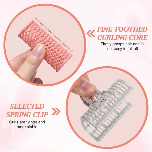 6st Hair Rollers Spring Clip Curling Iron DIY Hair Rollers Wavy Hair Styling Tools