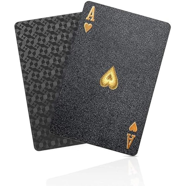 Pokerkortspel - Vattentät Plast Black Diamond Novelty Card