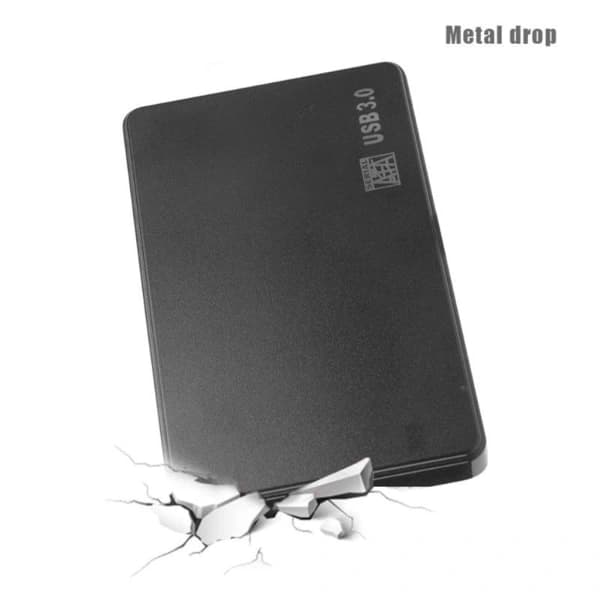 USB 3.0 Extern 2,5-tums SATA SSD-kabinett 6 Gbps Hårddiskfodral - Svart