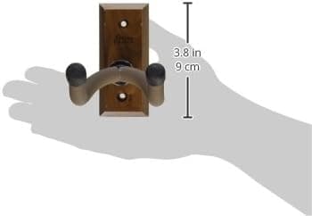 Home and Studio Guitar Hanger (Wall Mount), 1-Pack Brown Walnut