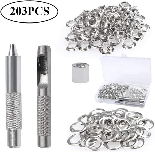 Øjesæt, 100 sæt øjer 10 mm Eyelets_xx