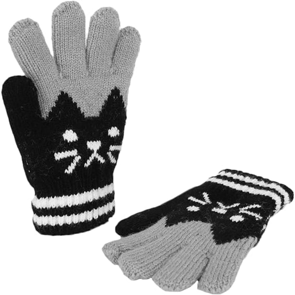 3-8 år gamla antihalkmönstrade magic handskar, vintervarma handskar
