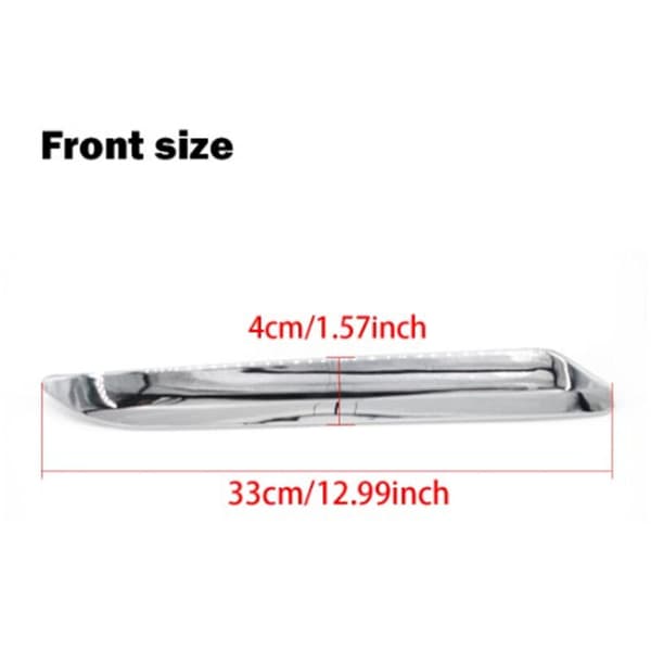 2 Pcs Front Bumper Trim Left Right Anti-scratch Chrome Silver Replacement For Citroen C5 X7 2007-2015
