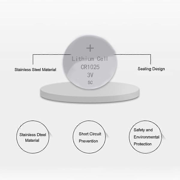 CR1025 Batteries Button Cell Battery Perfect for Remote Control Multiple Uses