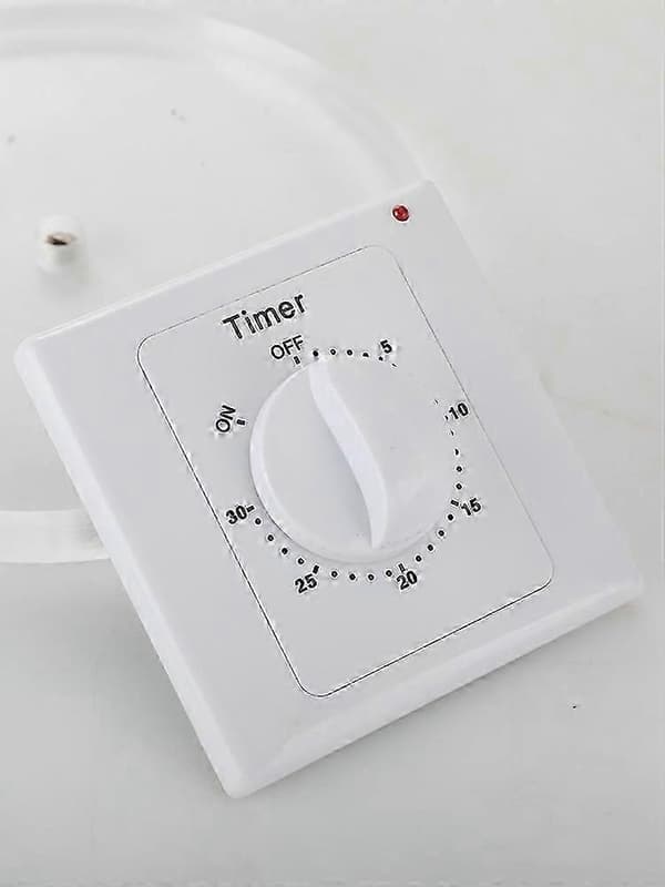 【LD】110V-240V High-performance Pump Timer Switch Electronic Control Mechanical Countdown Socket Time Switch 86 Panel (60min) [jkw]