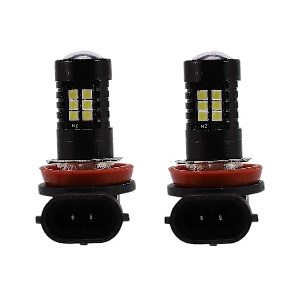 2x Canbus H8 3030 21smd Led DRL Varsellys Tåkelys Pærer For