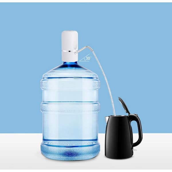 Portable Electric Pump Bottle Pump USB Charging Gallon Dispenser Pump for Kitchen (Black)