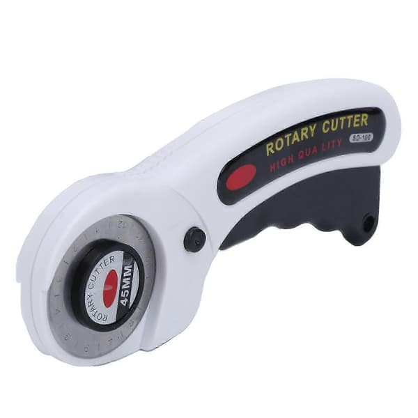 Rotary Cutter 45mm Comfortable Sewing Tool with 5 Extra Blades for DIY Projects 26s
