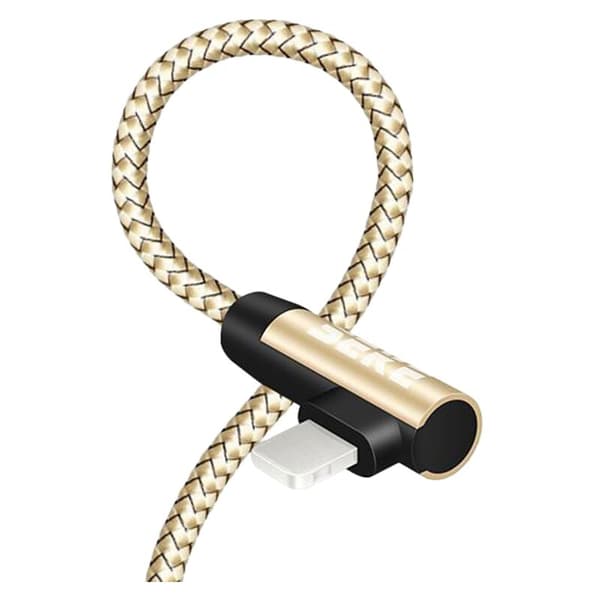 SEKE USB til 8-pinners L-datakabel Vinkel PD-ladekabel for 1,5M datakabel for iPhone 8/11/12 Max Sølv