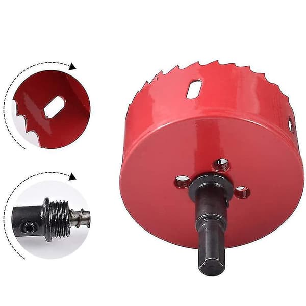 Træ aluminium jernrør plasthulbor (115mm)