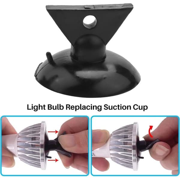 25 st Series Bulb Changer Lamp Changer Head PVC Suction Cup Lamp Replacement for LED Halogen Mini Track Lights