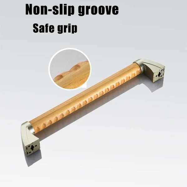 Trehåndtak Sklisikkert Vanntett Sikkerhetshåndtak for Eldre og Funksjonshemmede Bad Dusj Trapper Gang 34cm
